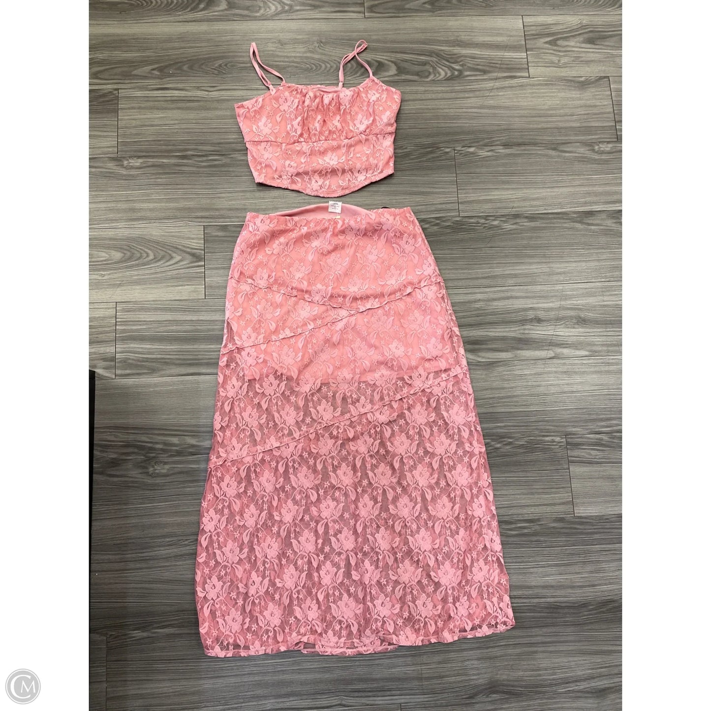 Skirt Set 2pc By No Boundaries In Pink, Size: L