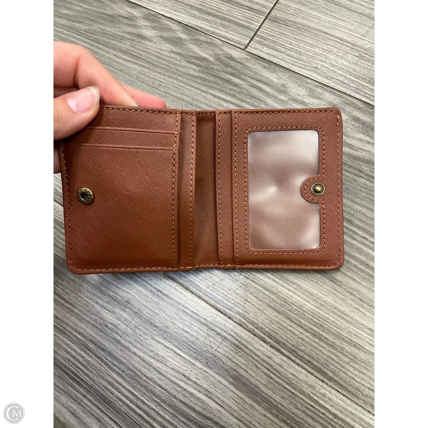 Wallet Leather By Fossil, Size: Small