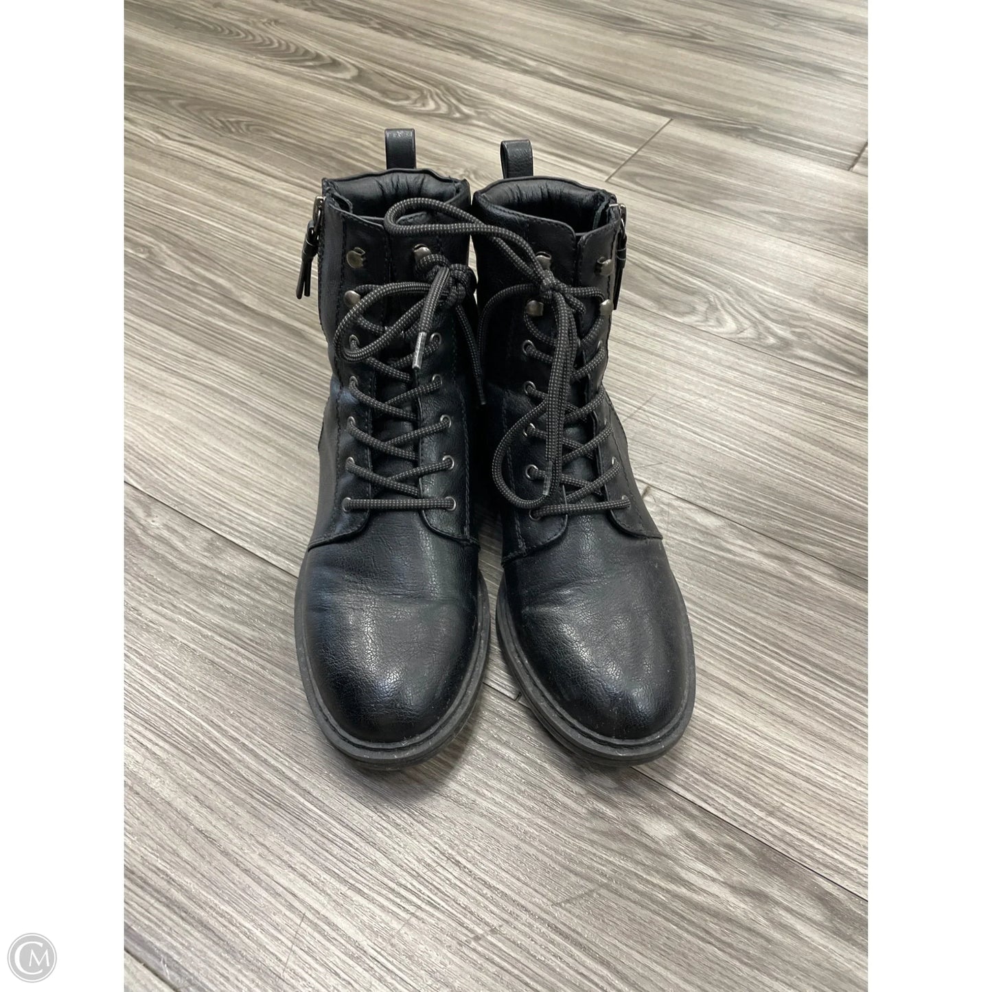 Boots Combat By Bare Traps In Black, Size: 9