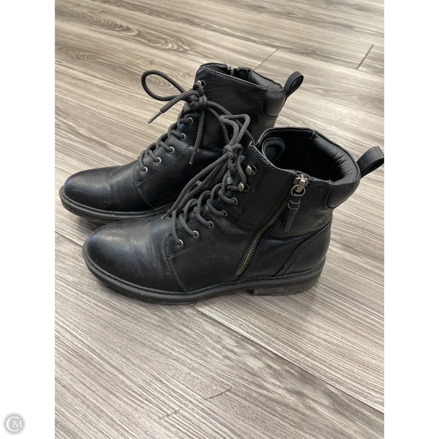 Boots Combat By Bare Traps In Black, Size: 9