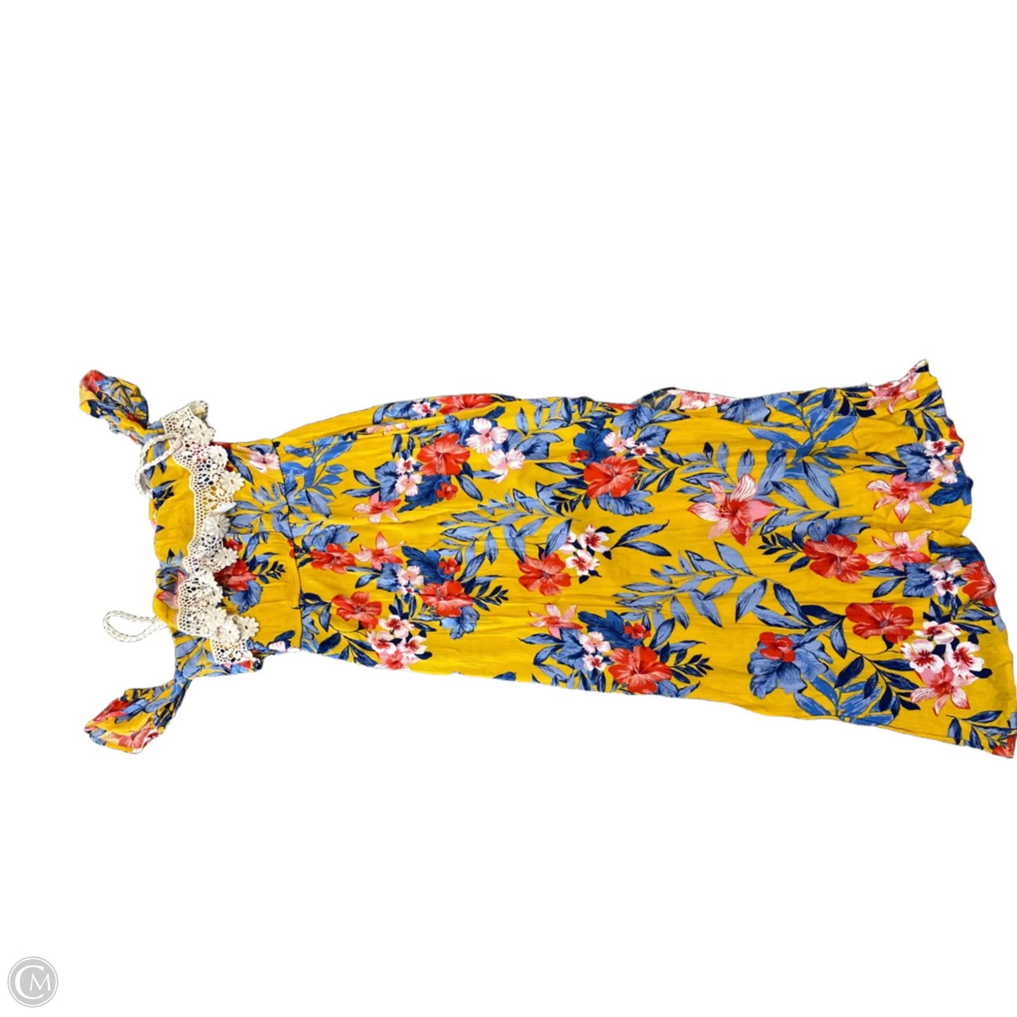 Dress Casual Maxi By No Boundaries In Floral Print, Size: L