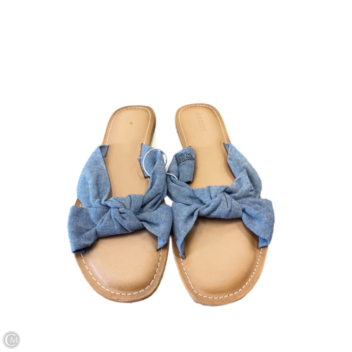 Sandals Flats By Old Navy In Blue & Brown, Size: 8