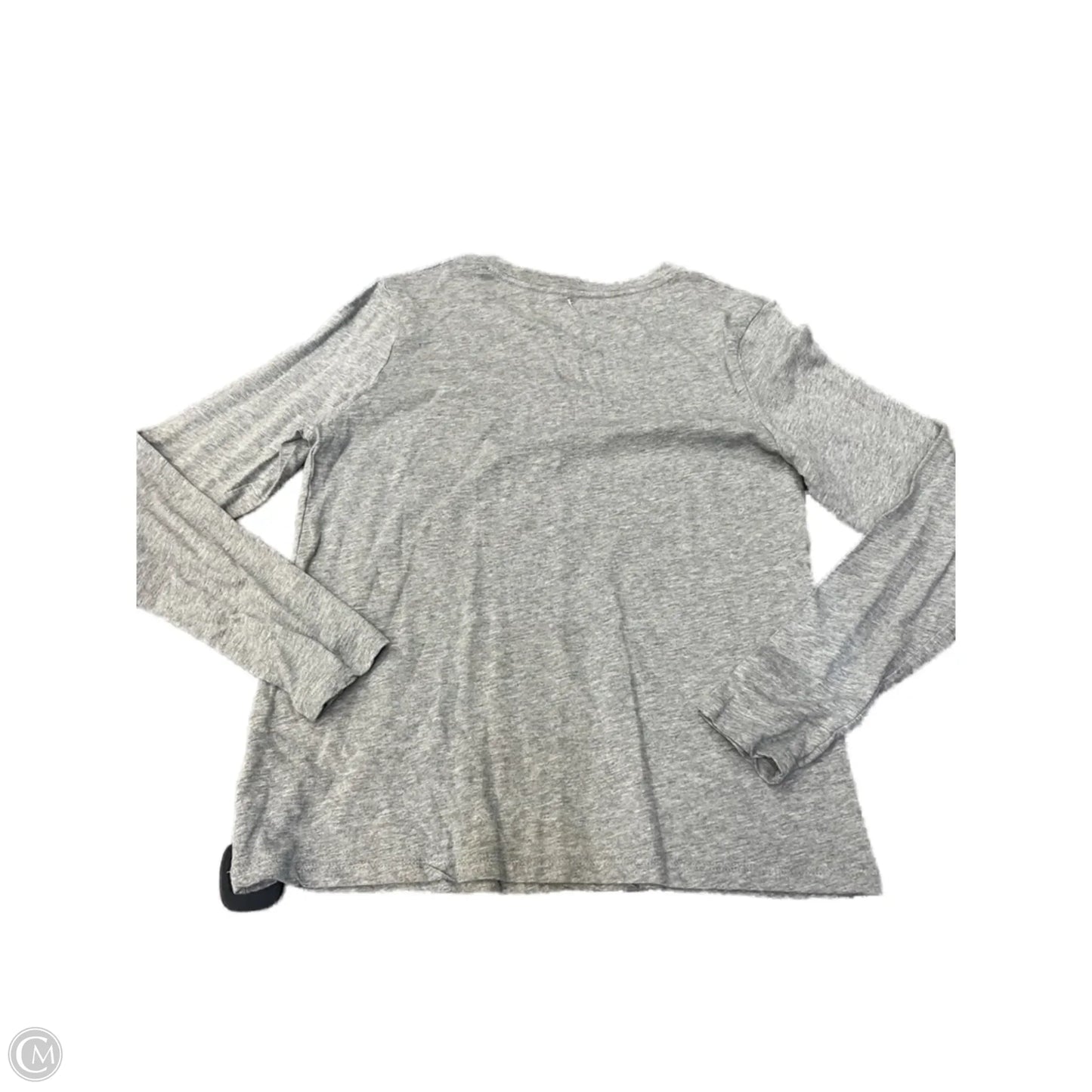 Top Long Sleeve Basic By Time And Tru In Grey, Size: M