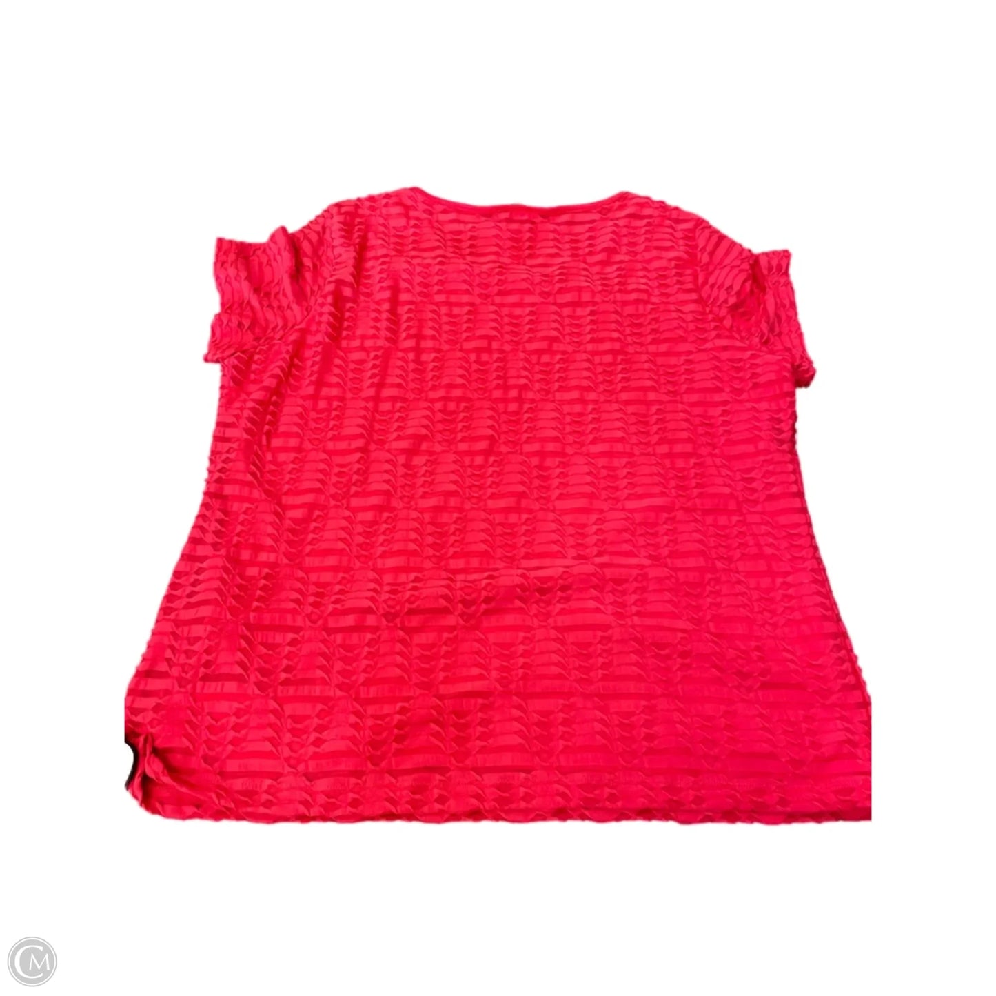 Top Short Sleeve By Calvin Klein In Red, Size: Xxl