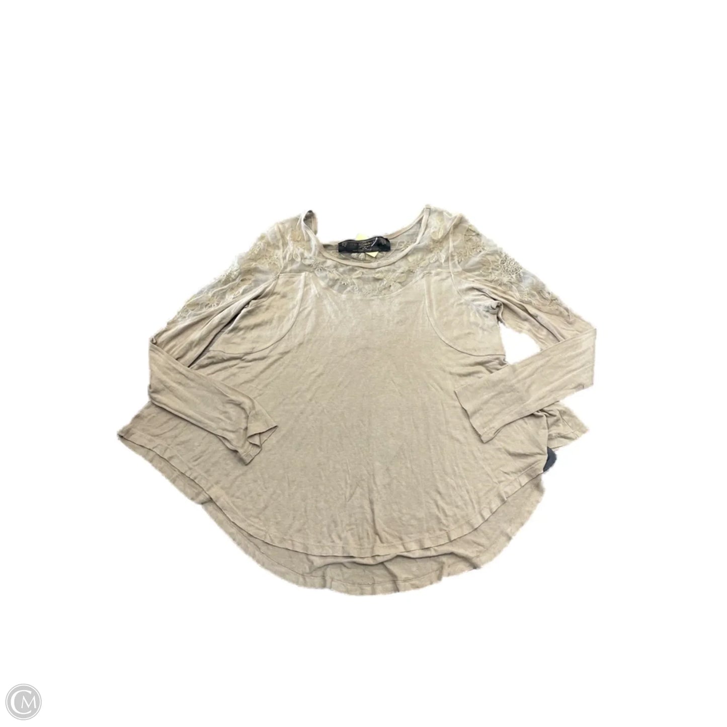 Top Long Sleeve By Clothes Mentor In Brown, Size: M