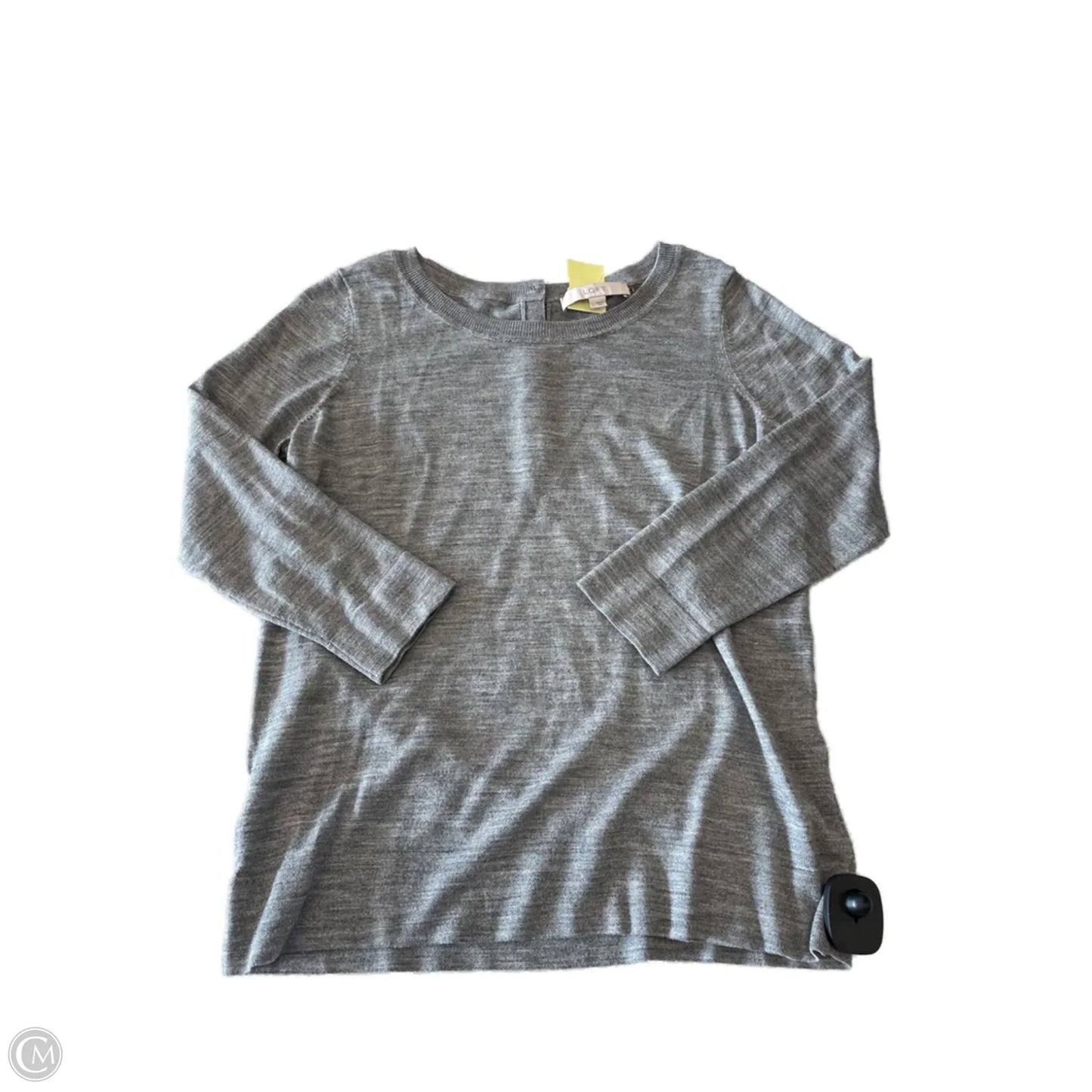 Top 3/4 Sleeve Basic By Loft In Grey, Size: L