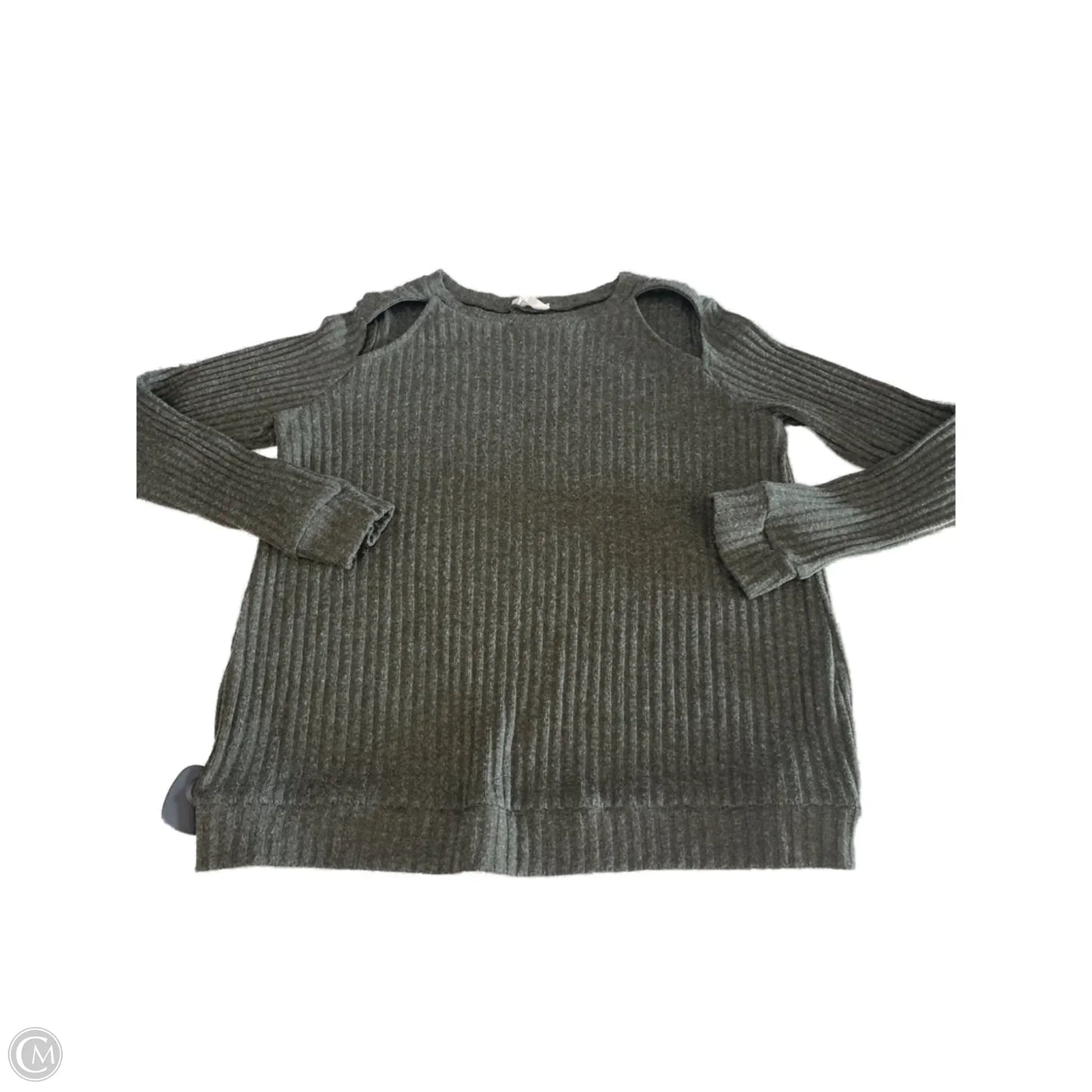 Top Long Sleeve By Clothes Mentor In Grey, Size: M