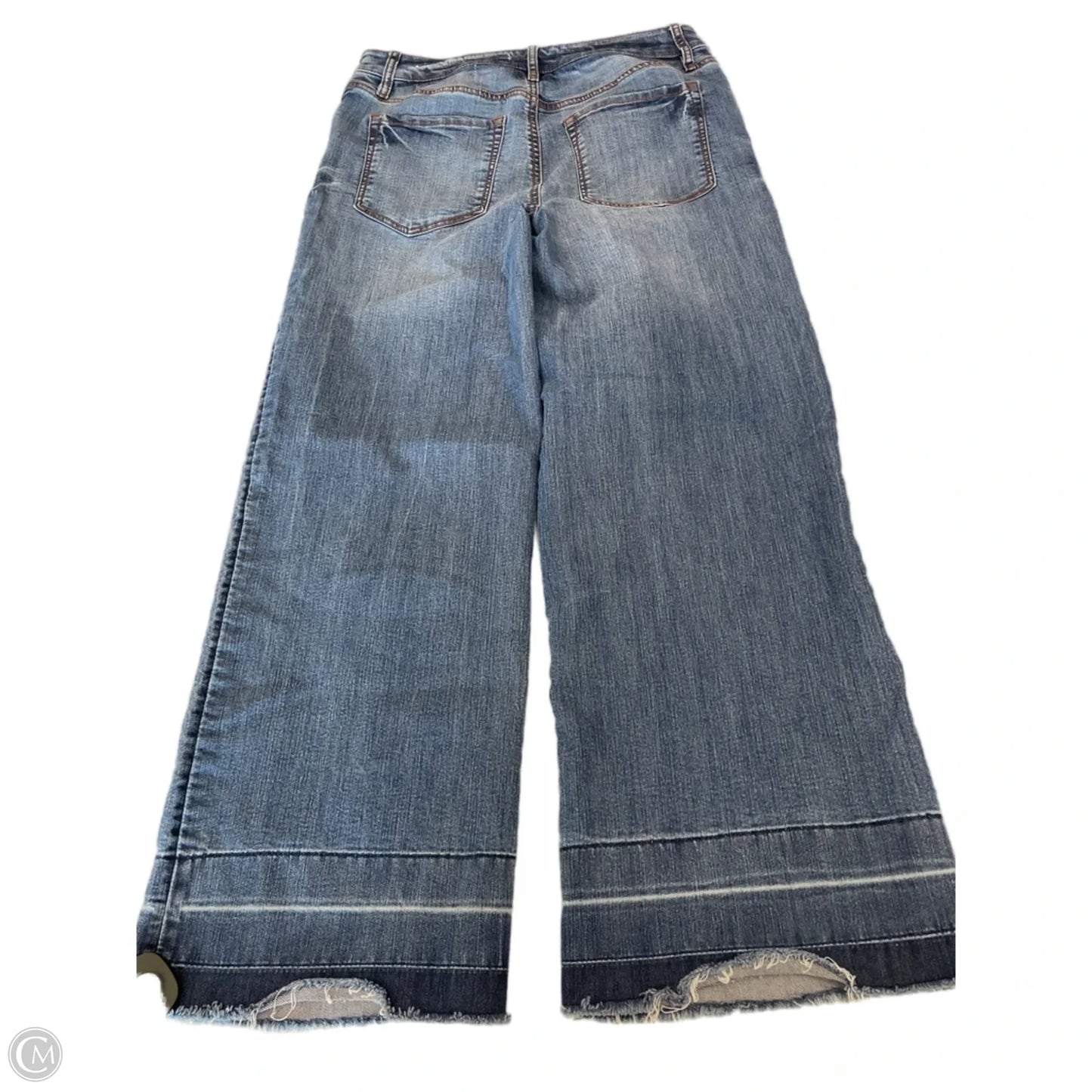 Jeans Wide Leg By Loft In Blue Denim, Size: 2