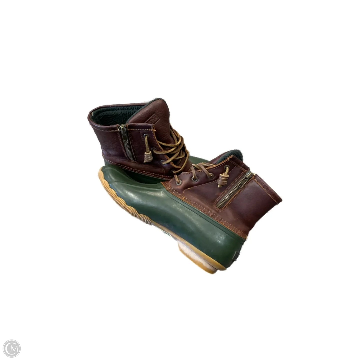 Boots Hiking By Sperry In Brown & Green, Size: 8