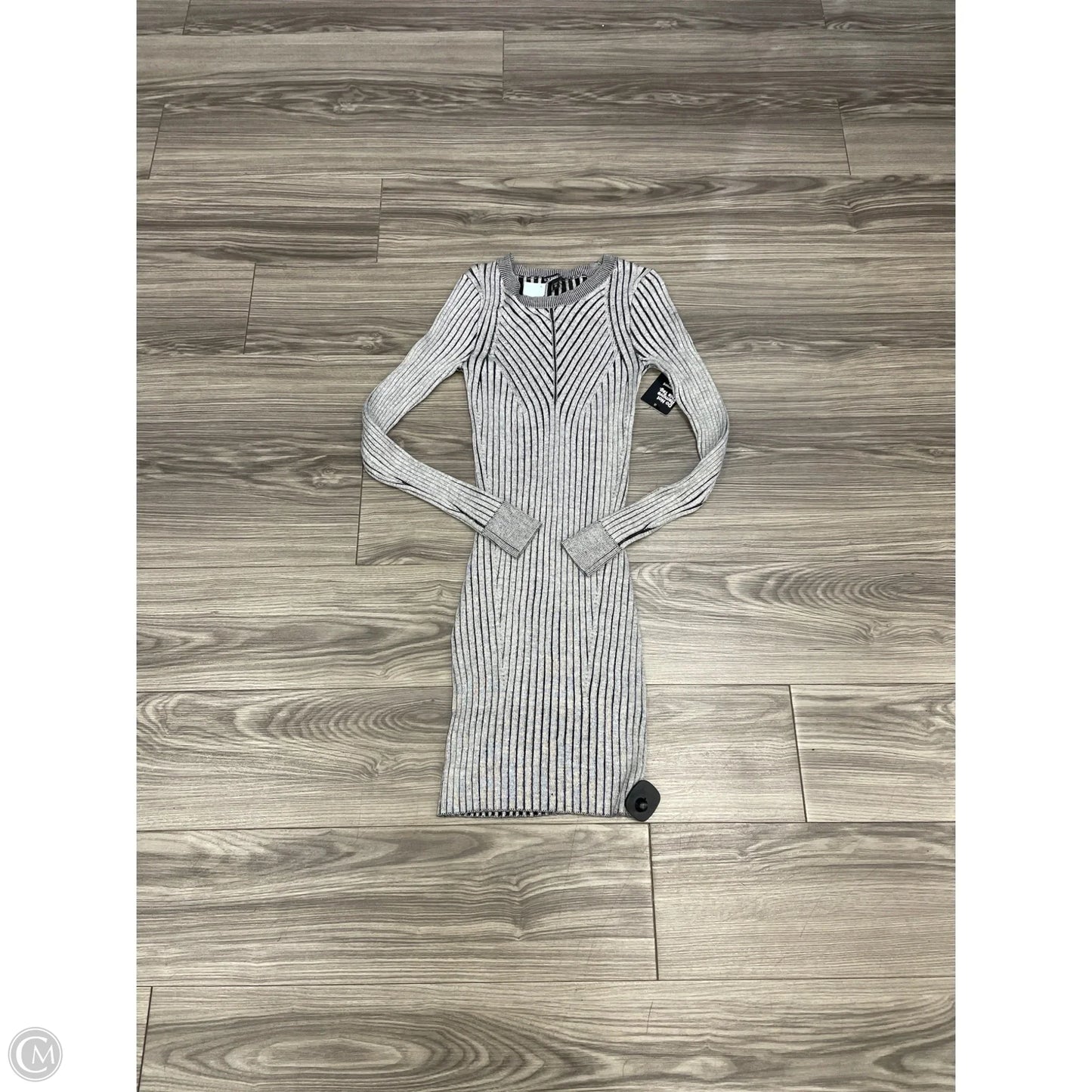 Dress Sweater By Express In Black & Grey, Size: Xs