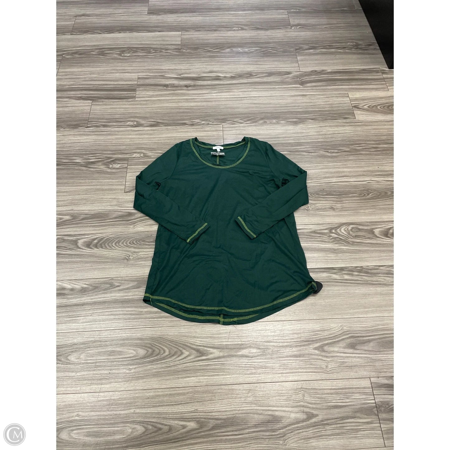 Top Long Sleeve By White Birch In Green, Size: Xl