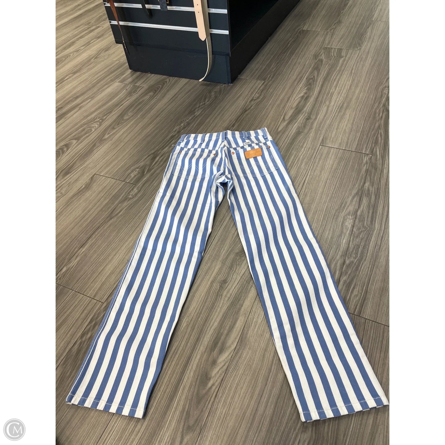 Jeans Straight By Wrangler In Striped Pattern, Size: 0