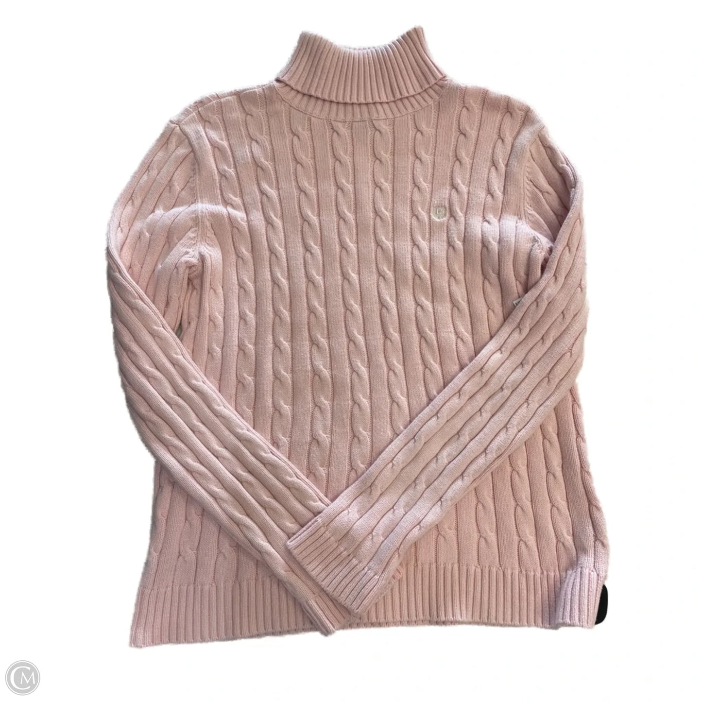 Sweater By Chaps In Pink, Size: L