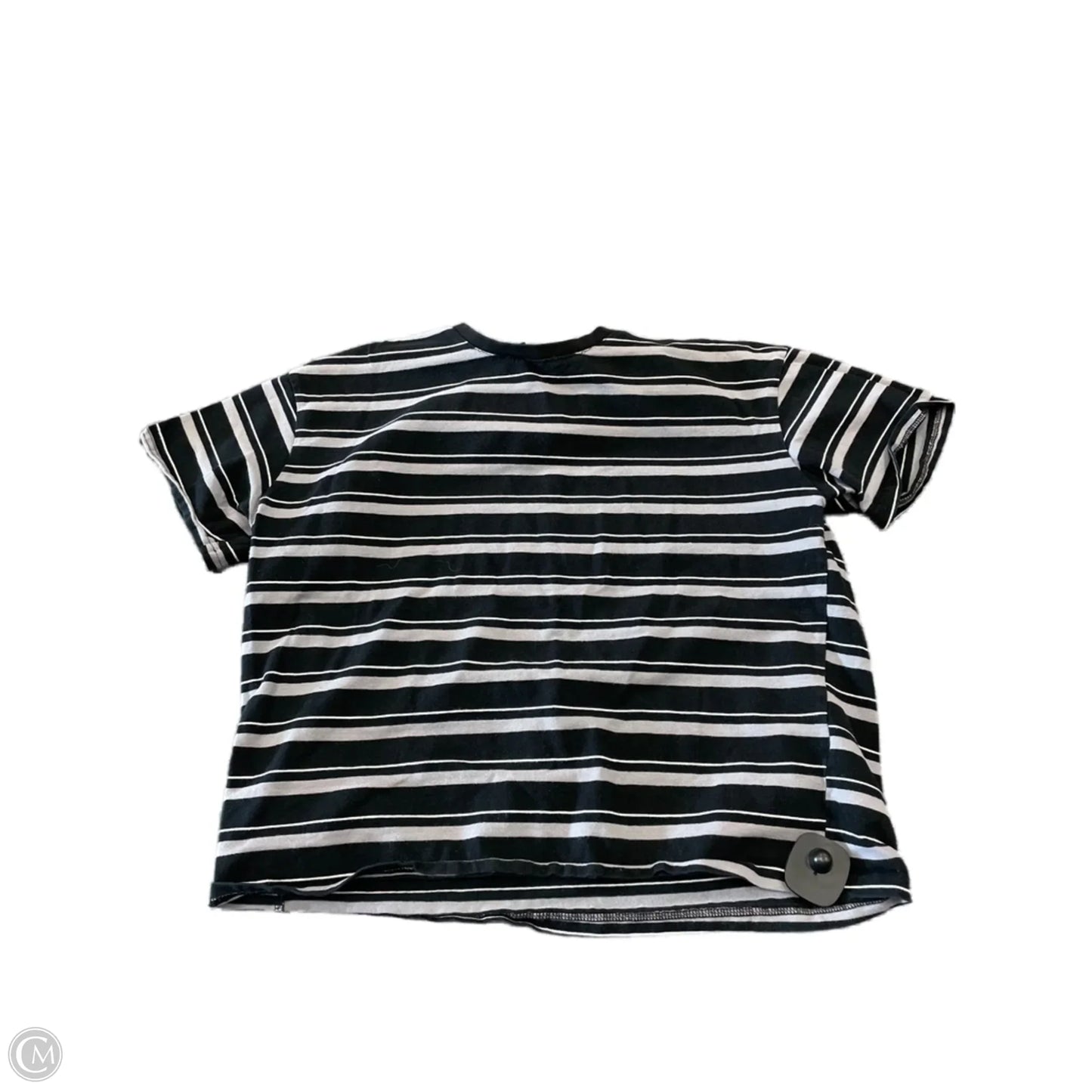 Top Short Sleeve By Cmc In Striped Pattern, Size: S