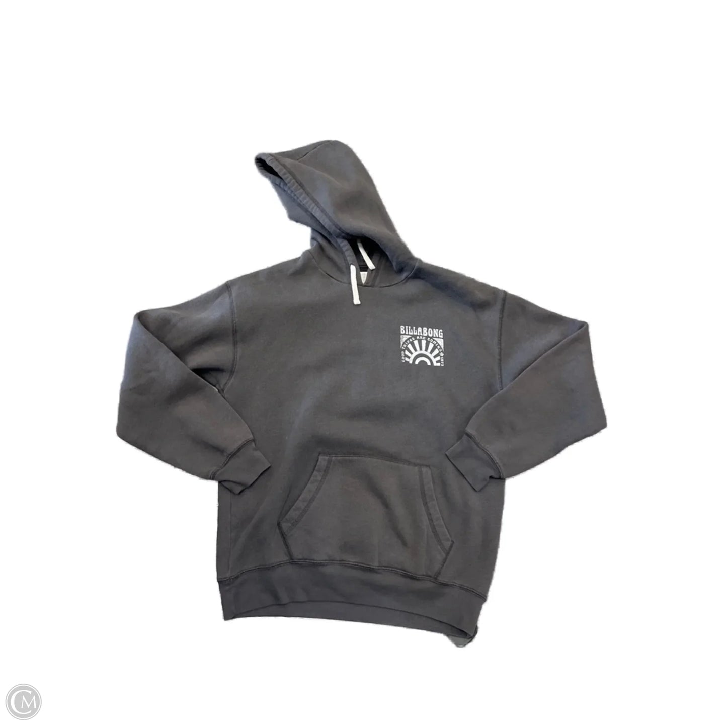 Sweatshirt Hoodie By Billabong In Grey, Size: M