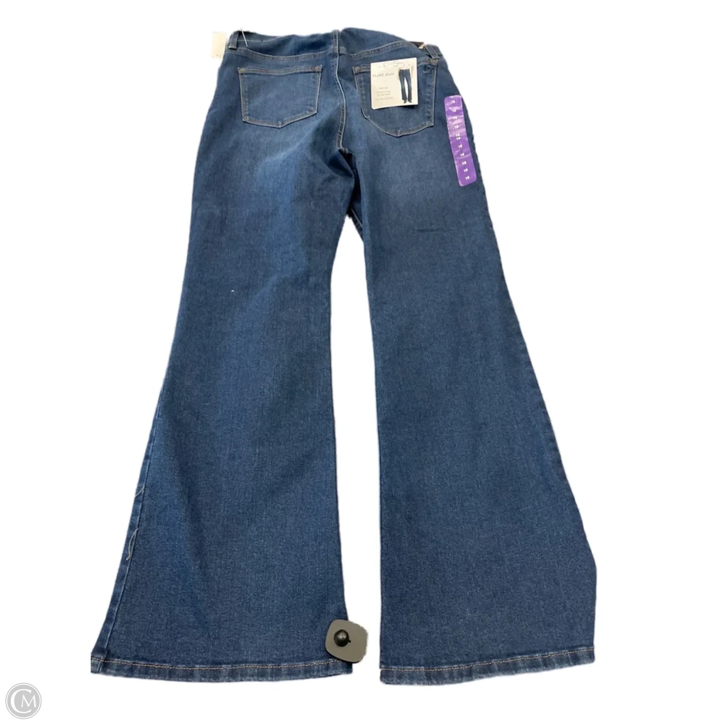 Jeans Flared By Jessica Simpson In Blue Denim, Size: 16