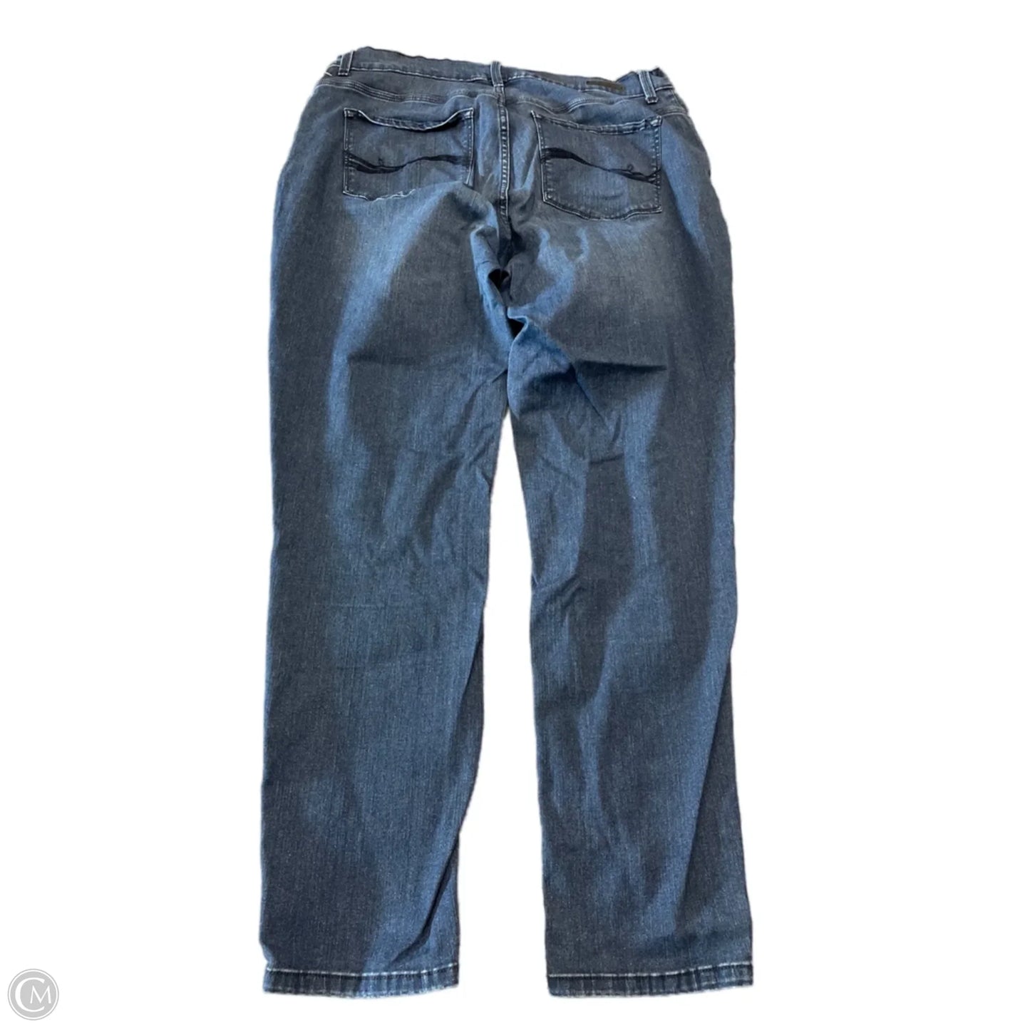 Jeans Straight By Lee In Blue Denim, Size: 16