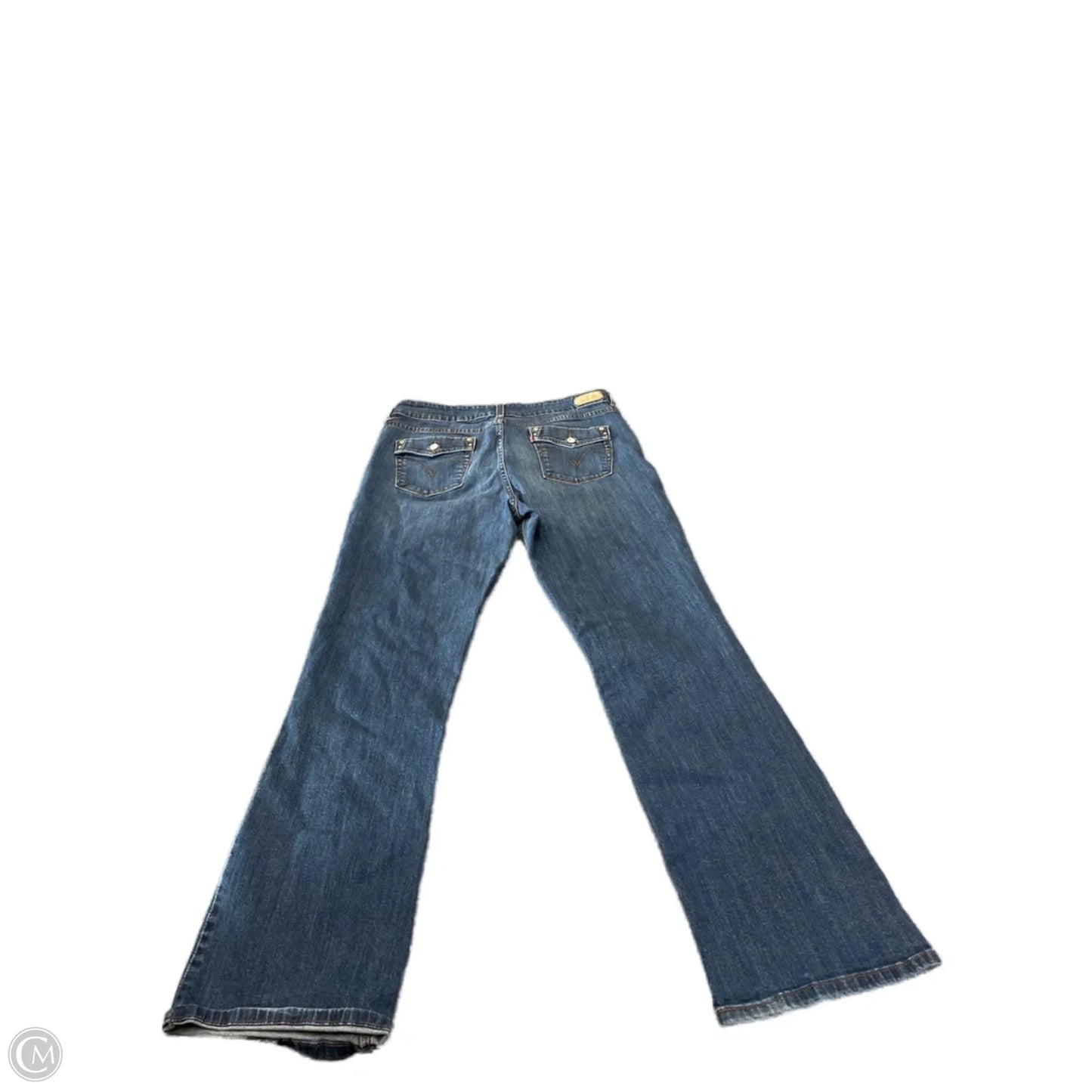Jeans Boot Cut By Levis In Blue Denim, Size: 12