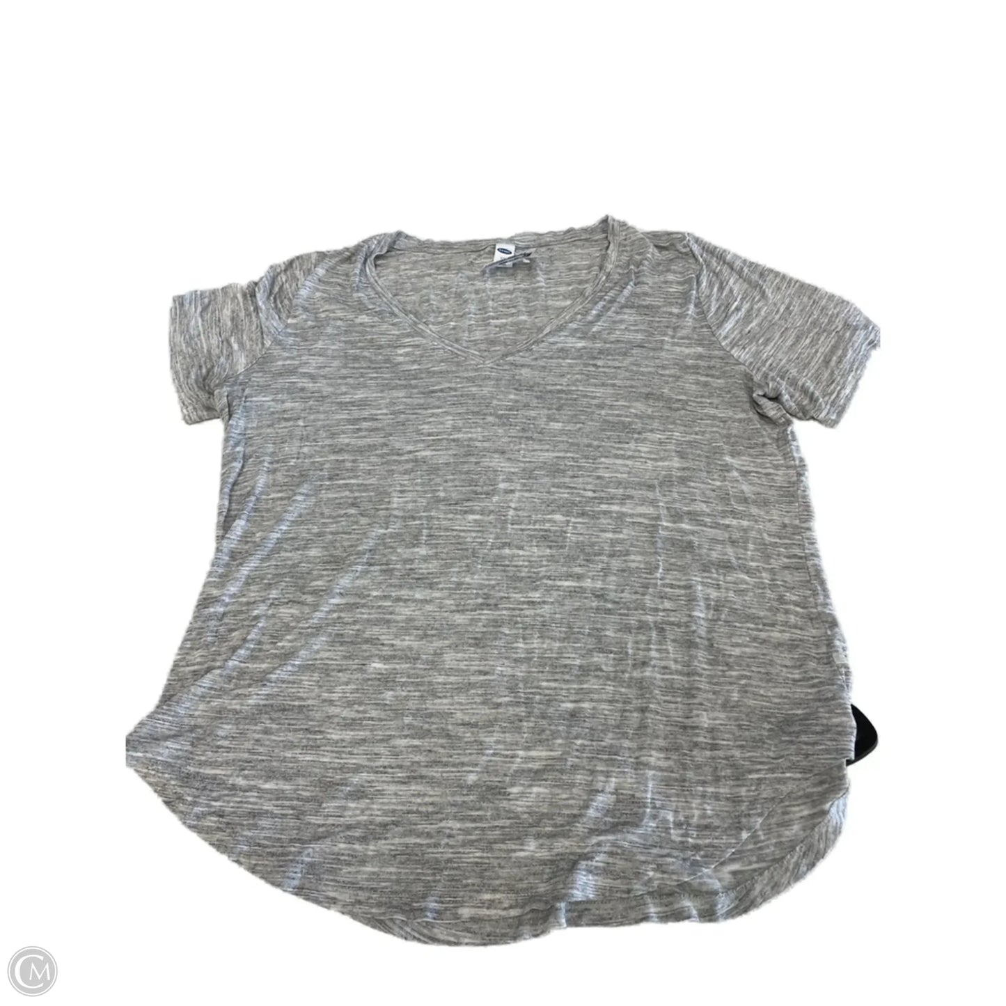 Top Short Sleeve By Old Navy In Grey, Size: L