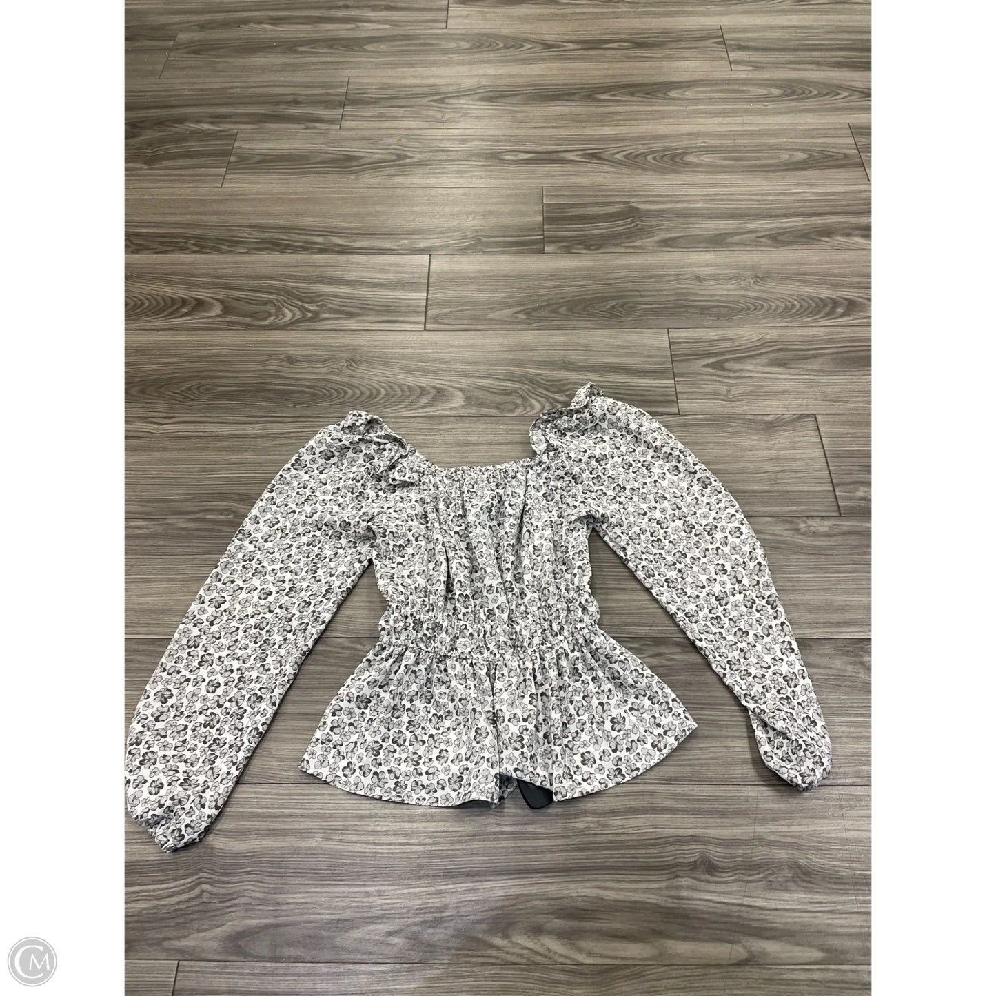 Blouse Long Sleeve By Nine West In Floral Print, Size: Xs