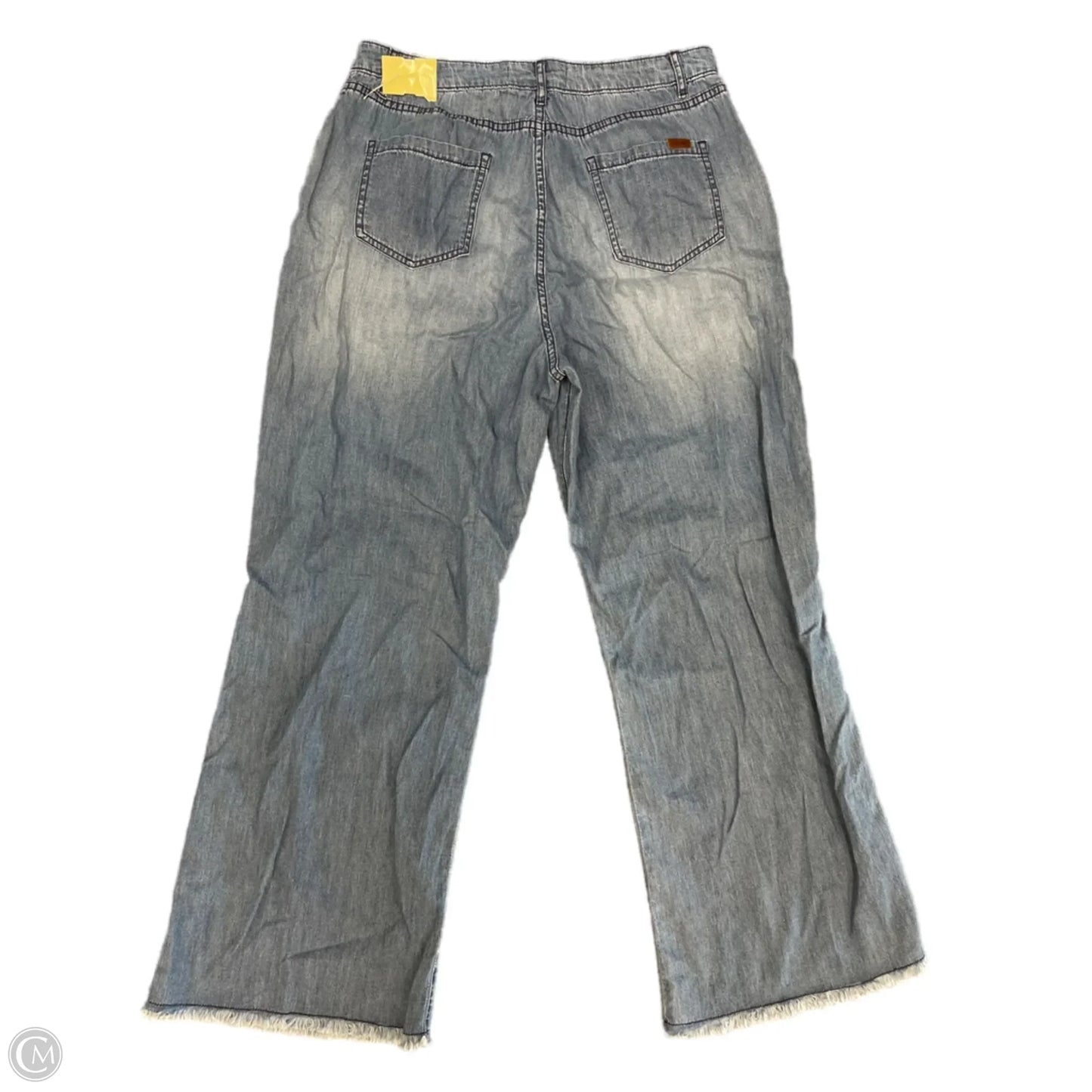 Jeans Wide Leg By Eshakti In Blue Denim, Size: 16