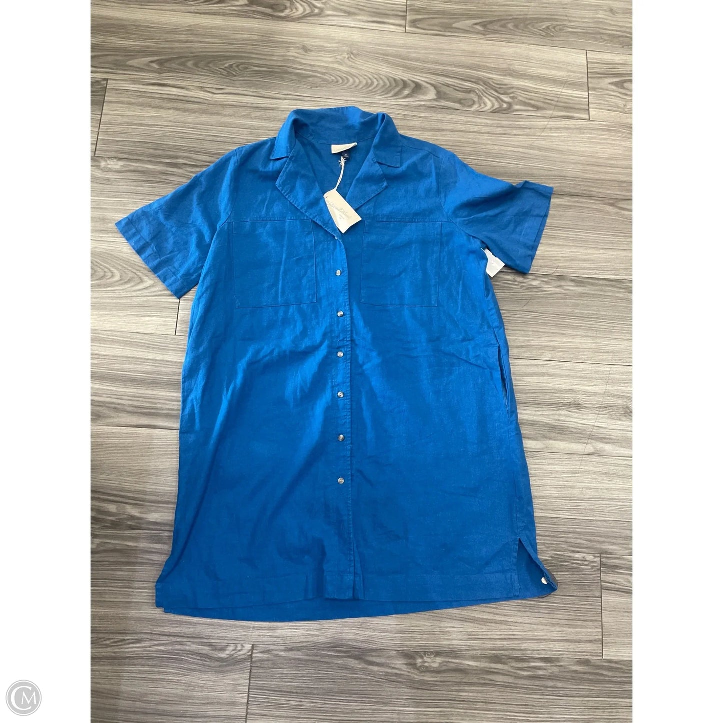 Dress Casual Midi By Universal Thread In Blue, Size: M