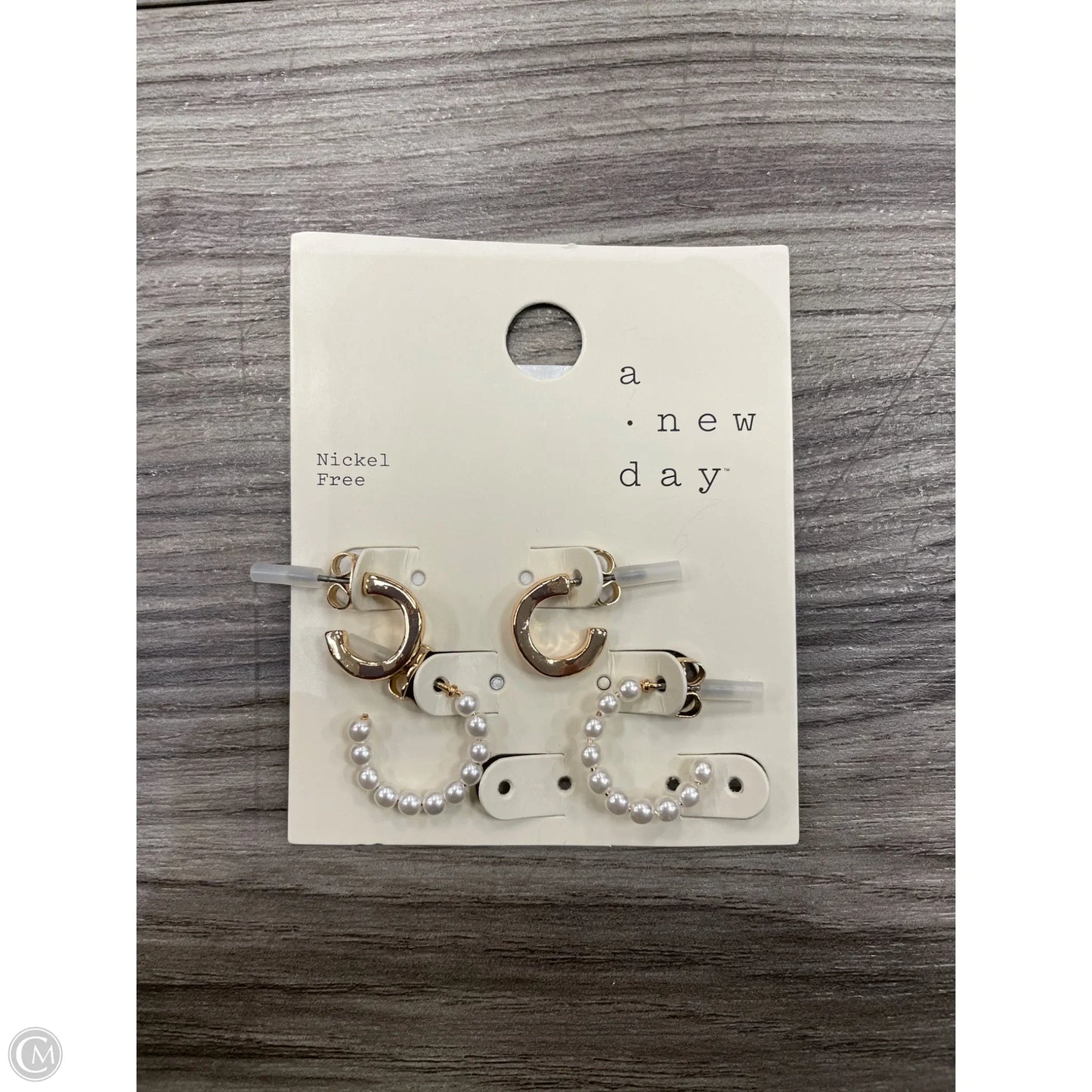 Earrings Hoop By A New Day, Size: 02 Piece Set