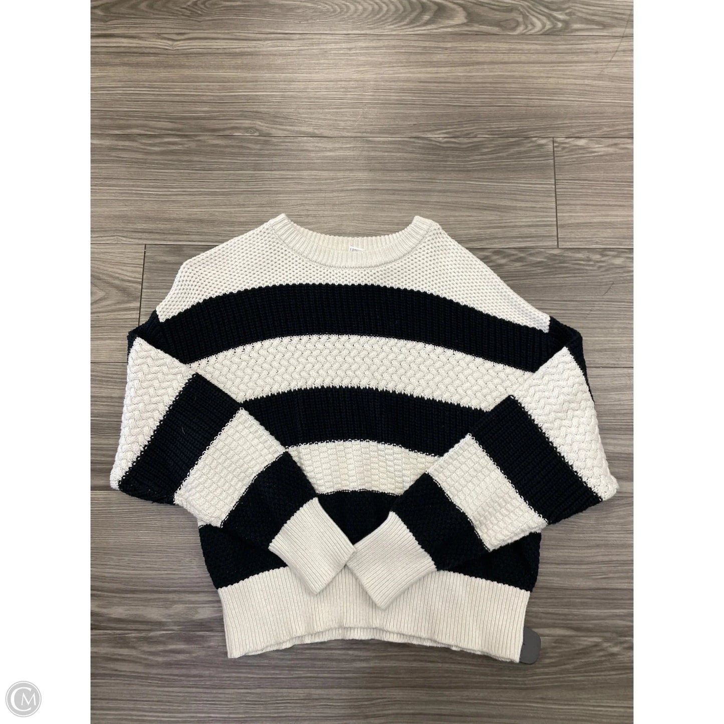 Sweater By A New Day In Striped Pattern, Size: L