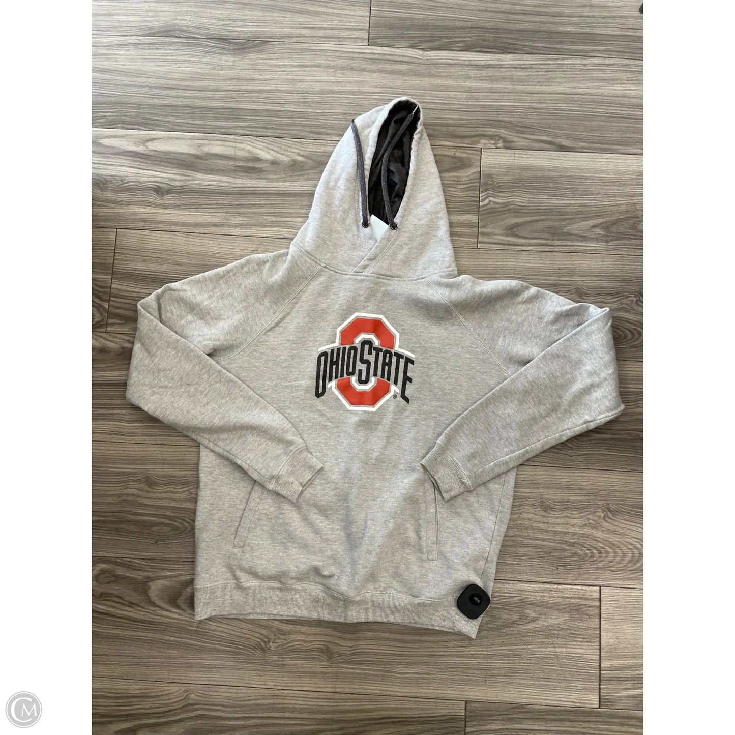 Sweatshirt Hoodie By Clothes Mentor In Grey, Size: L