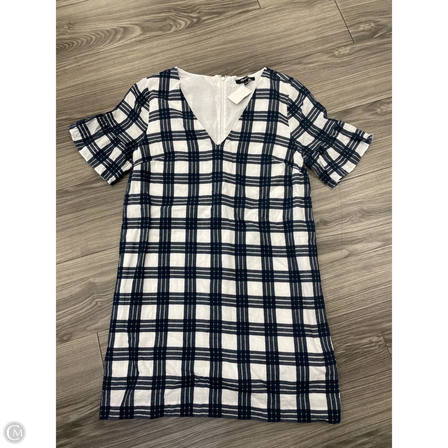 Dress Casual Short By Madewell In Plaid Pattern, Size: 4