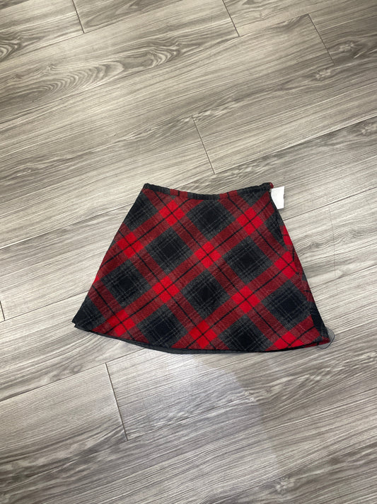 Skirt Mini & Short By Old Navy In Plaid Pattern, Size: 4