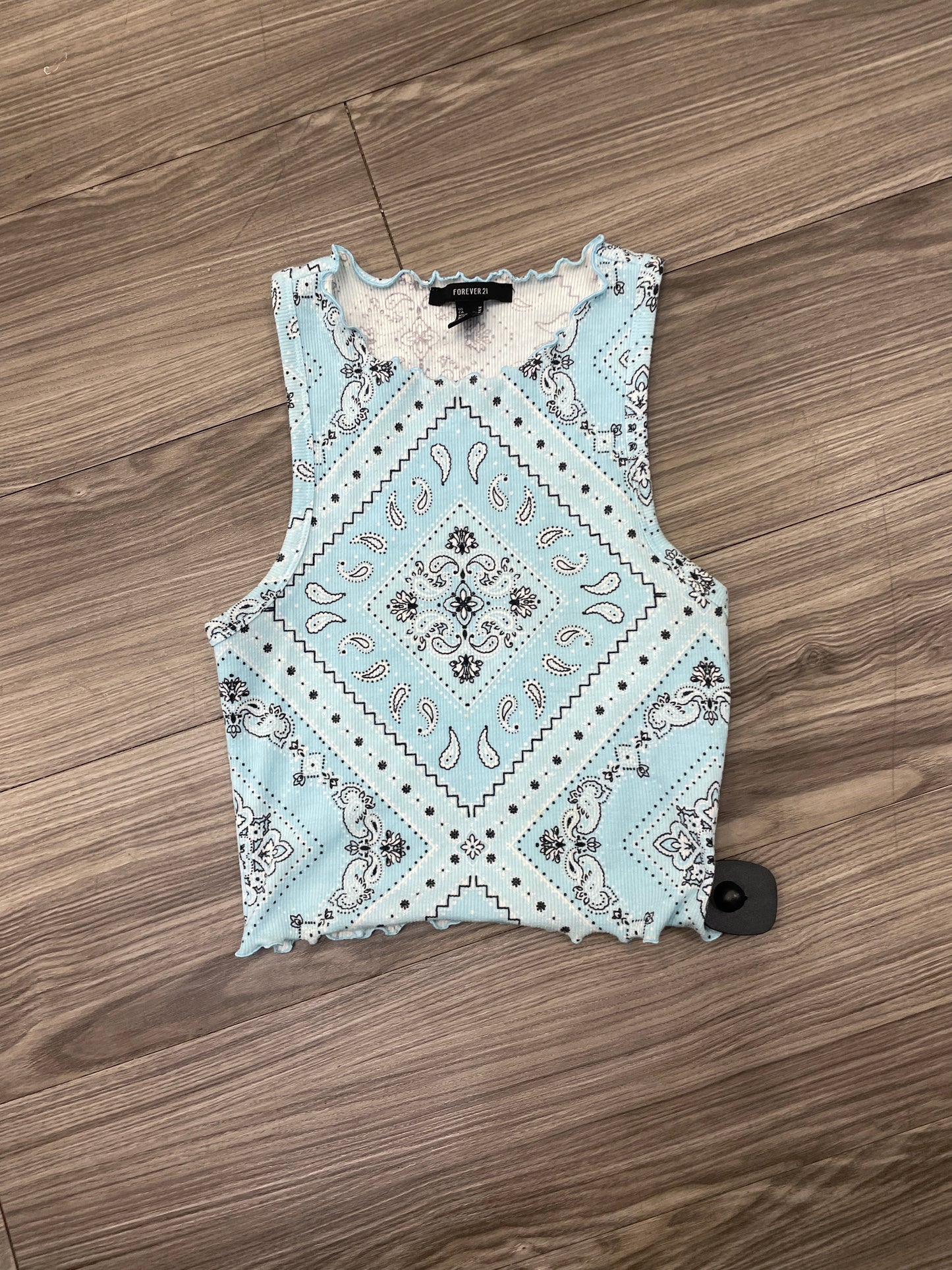 Tank Top By Forever 21 In Blue, Size: M