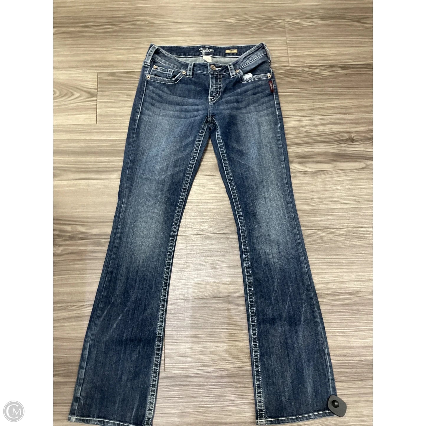 Jeans Boot Cut By Silver In Blue, Size: 6