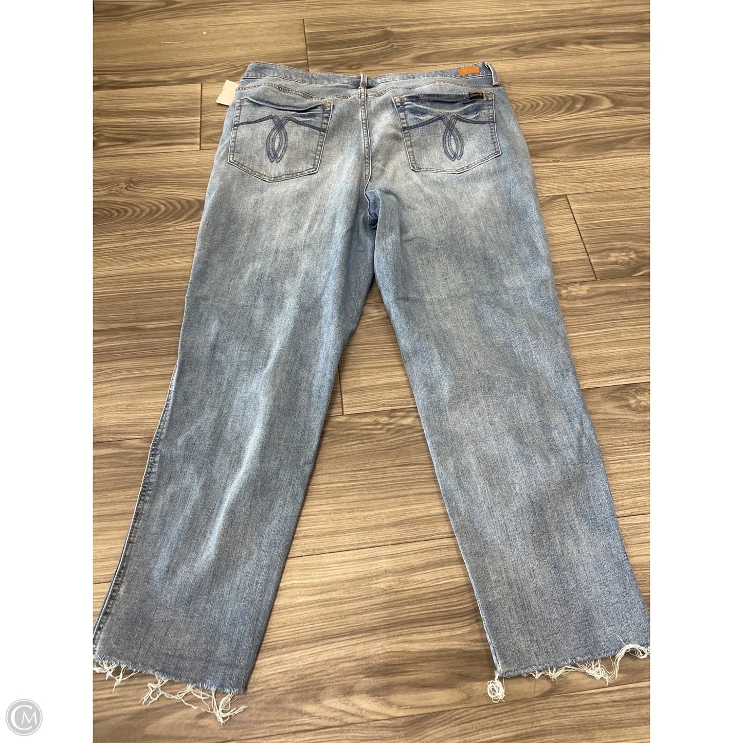 Jeans Boyfriend By Seven 7 In Blue, Size: 16