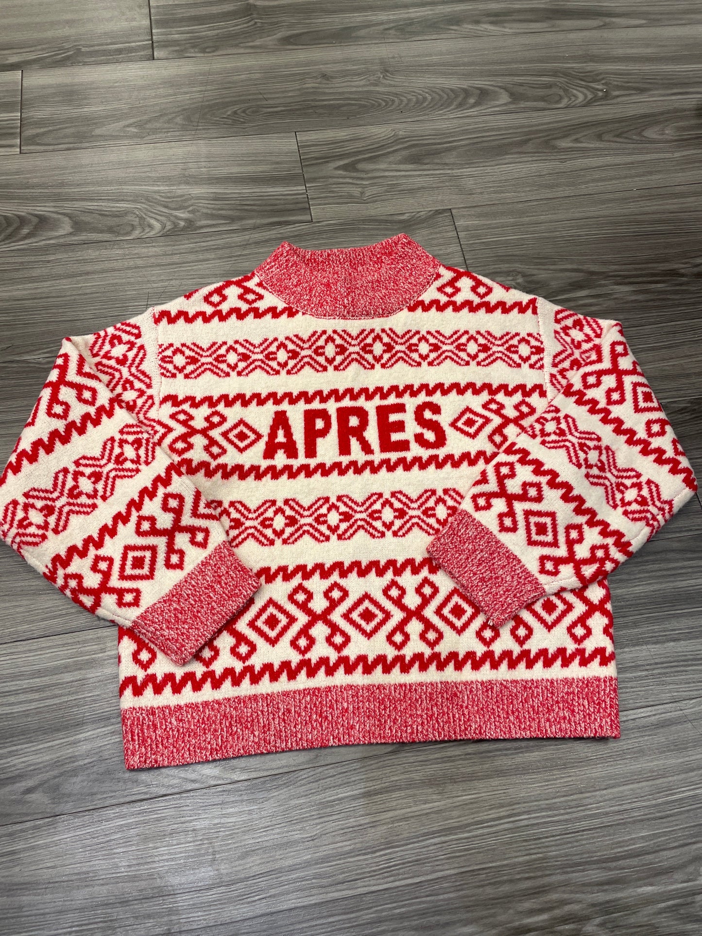 Sweater By A New Day In Cream & Red, Size: L