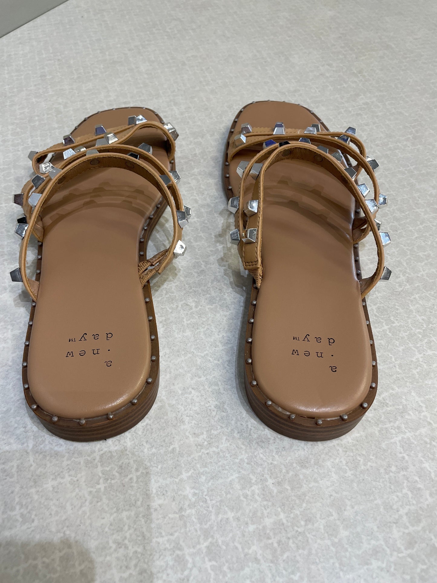 Sandals Flats By A New Day In Tan, Size: 7.5