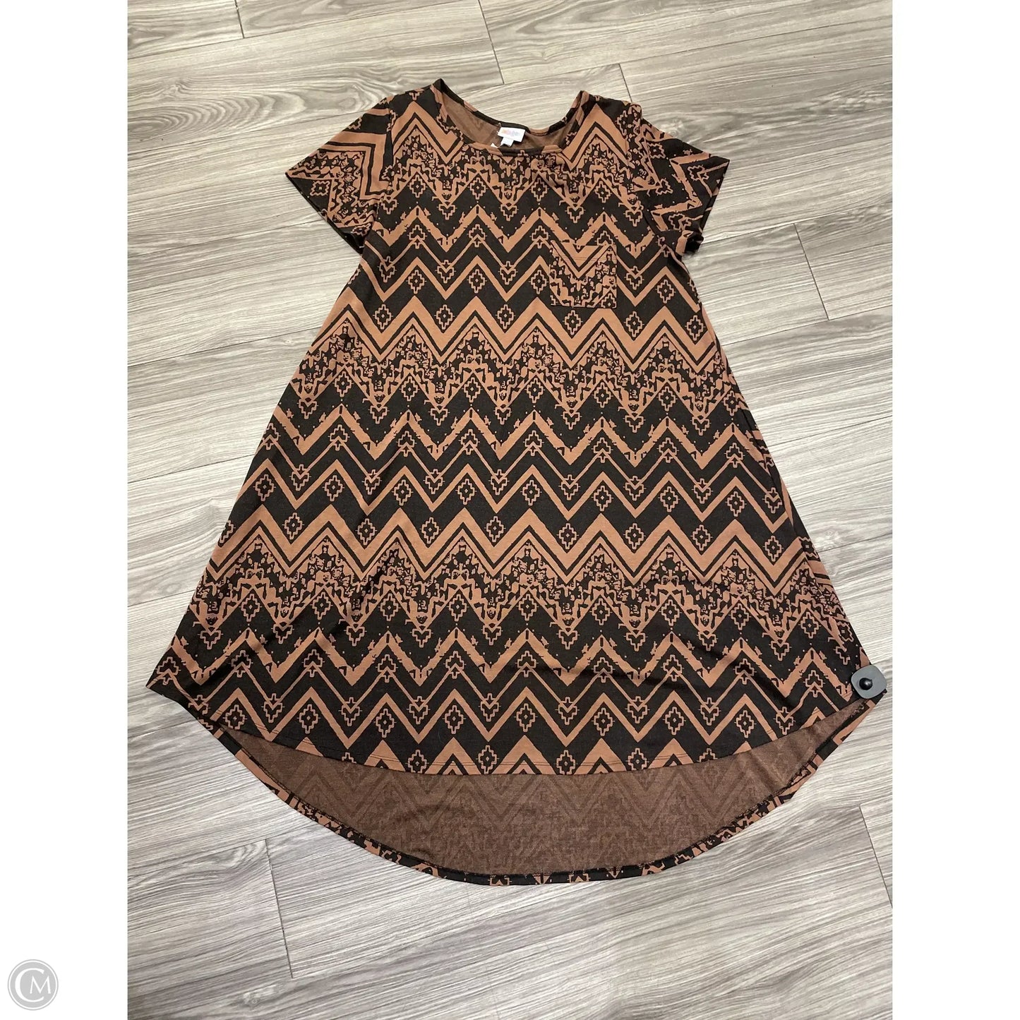 Dress Casual Midi By Lularoe In Black & Brown, Size: 2x