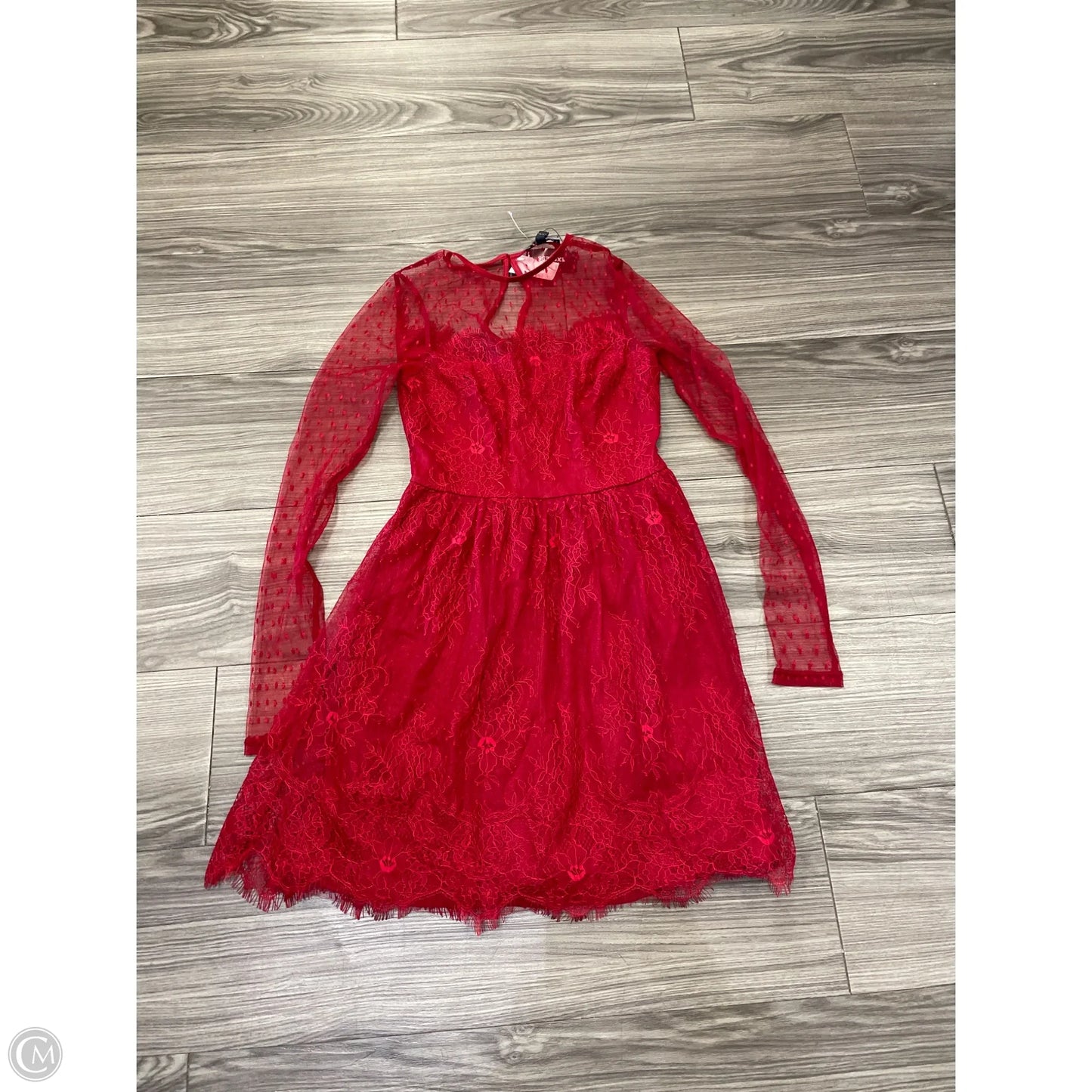 Dress Casual Short By Express In Red, Size: Xs