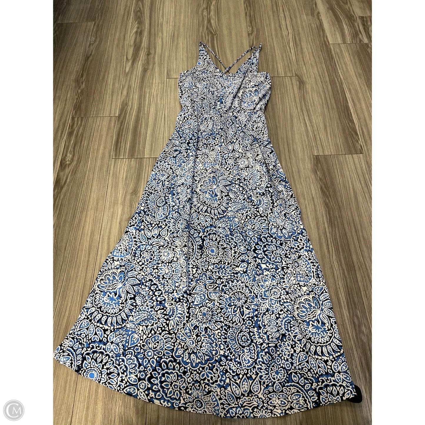 Dress Casual Maxi By Loft In Blue, Size: Mp