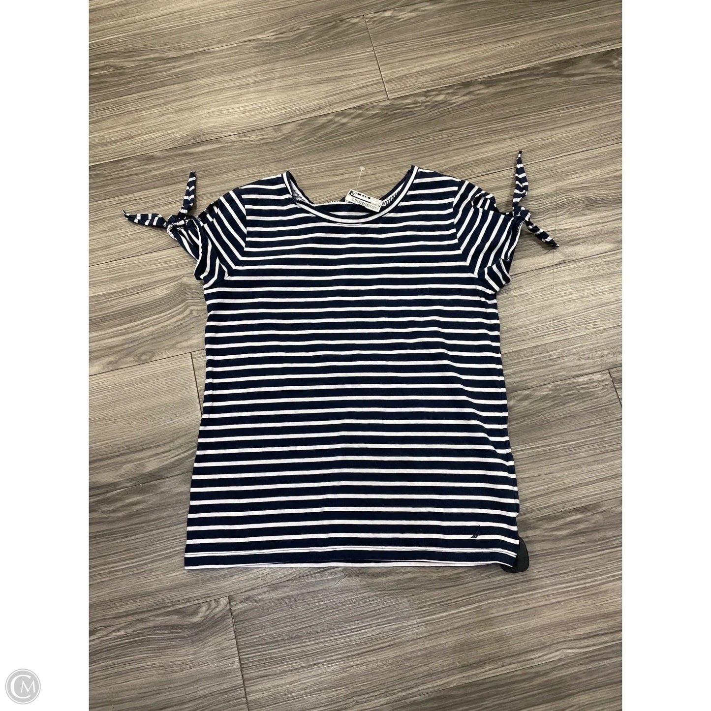 Top Short Sleeve By Nautica In Navy, Size: M
