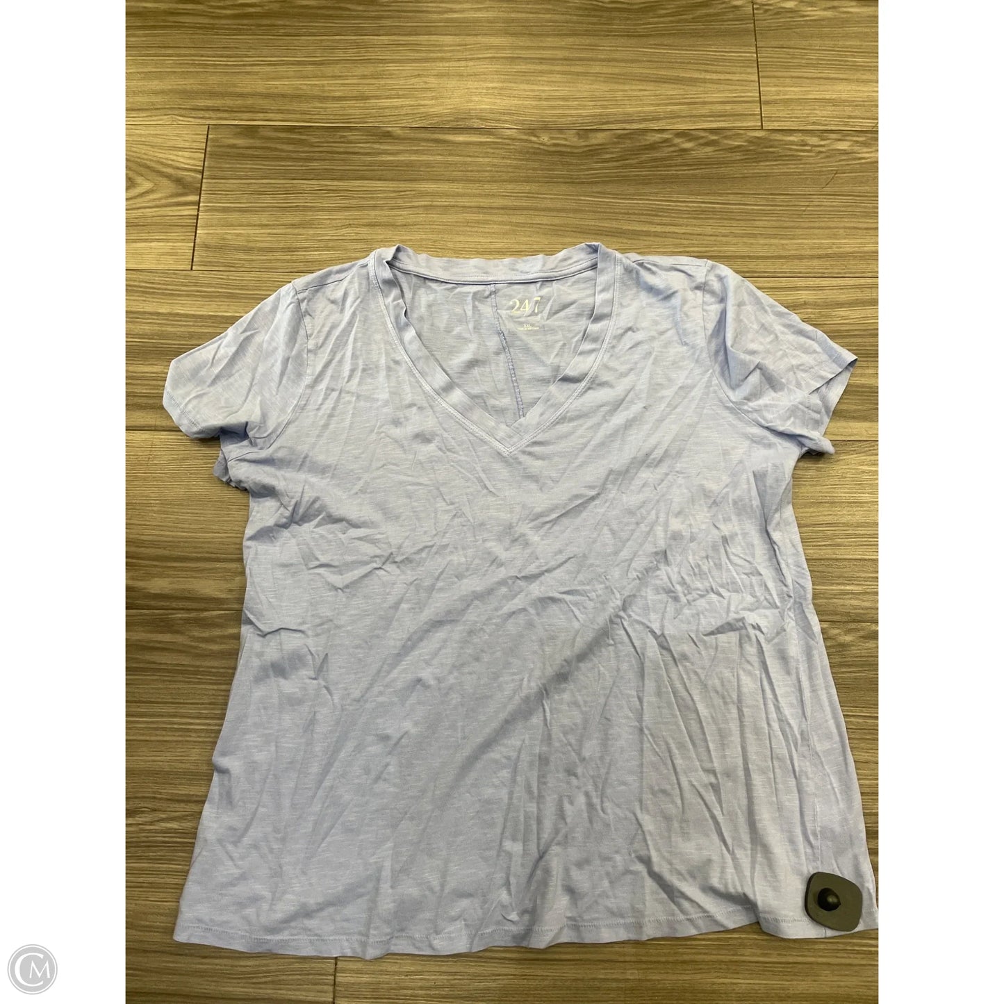 Top Short Sleeve By Maurices In Blue, Size: Xxl