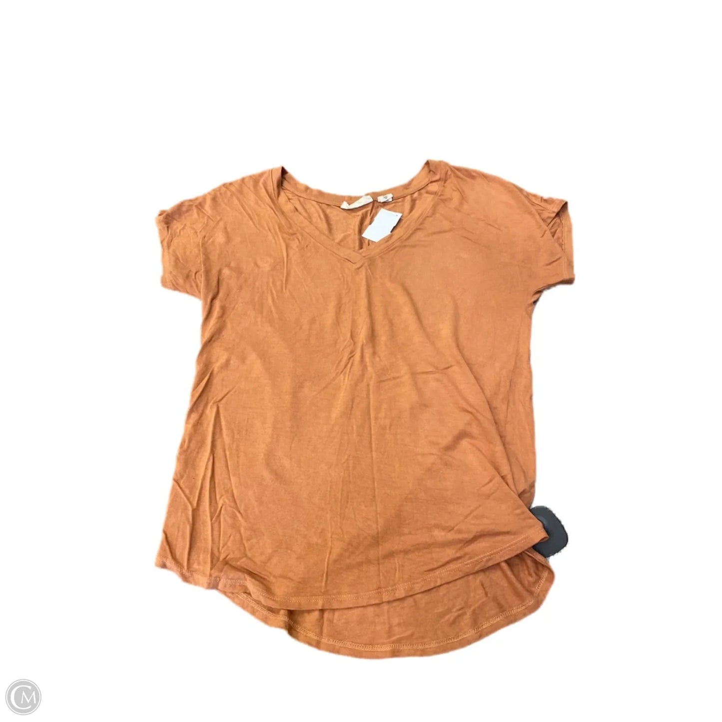 Top Short Sleeve Basic By Christian Siriano In Orange, Size: Xs