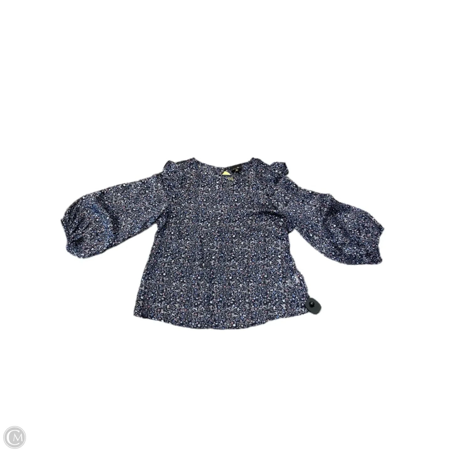 Top Long Sleeve By W5 In Floral Print, Size: L