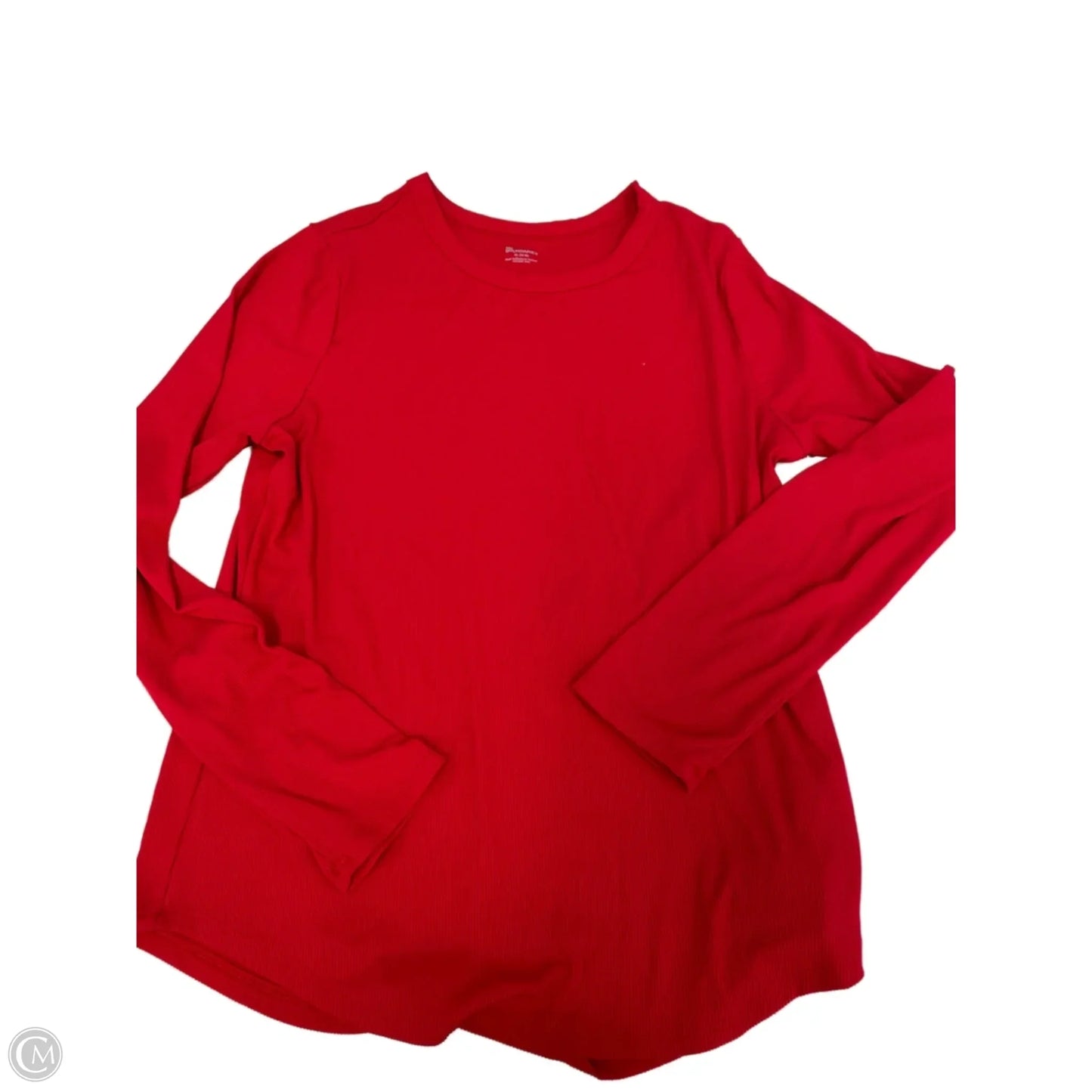 Top Long Sleeve Basic By No Boundaries In Red, Size: Xl