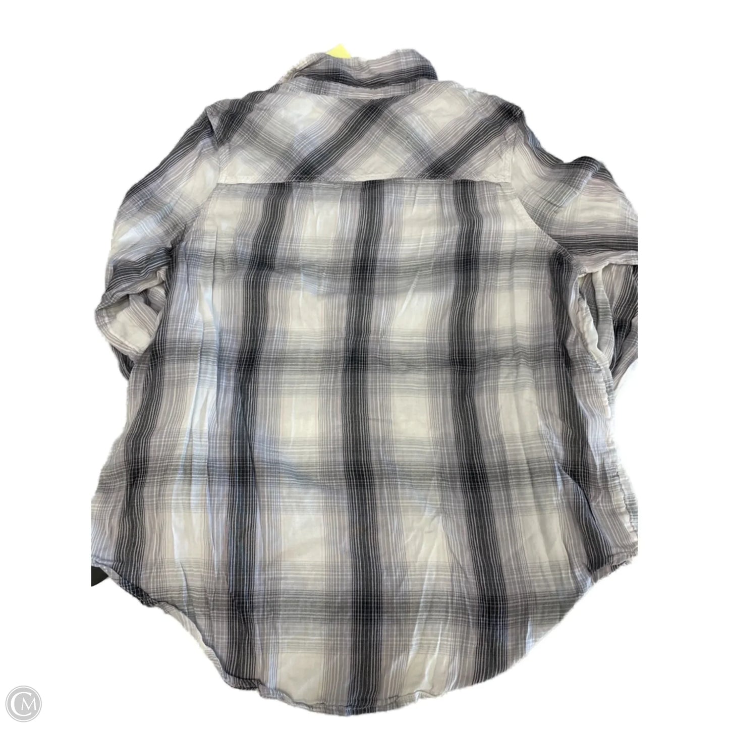 Top Long Sleeve Basic By Mudd In Plaid Pattern, Size: Xl