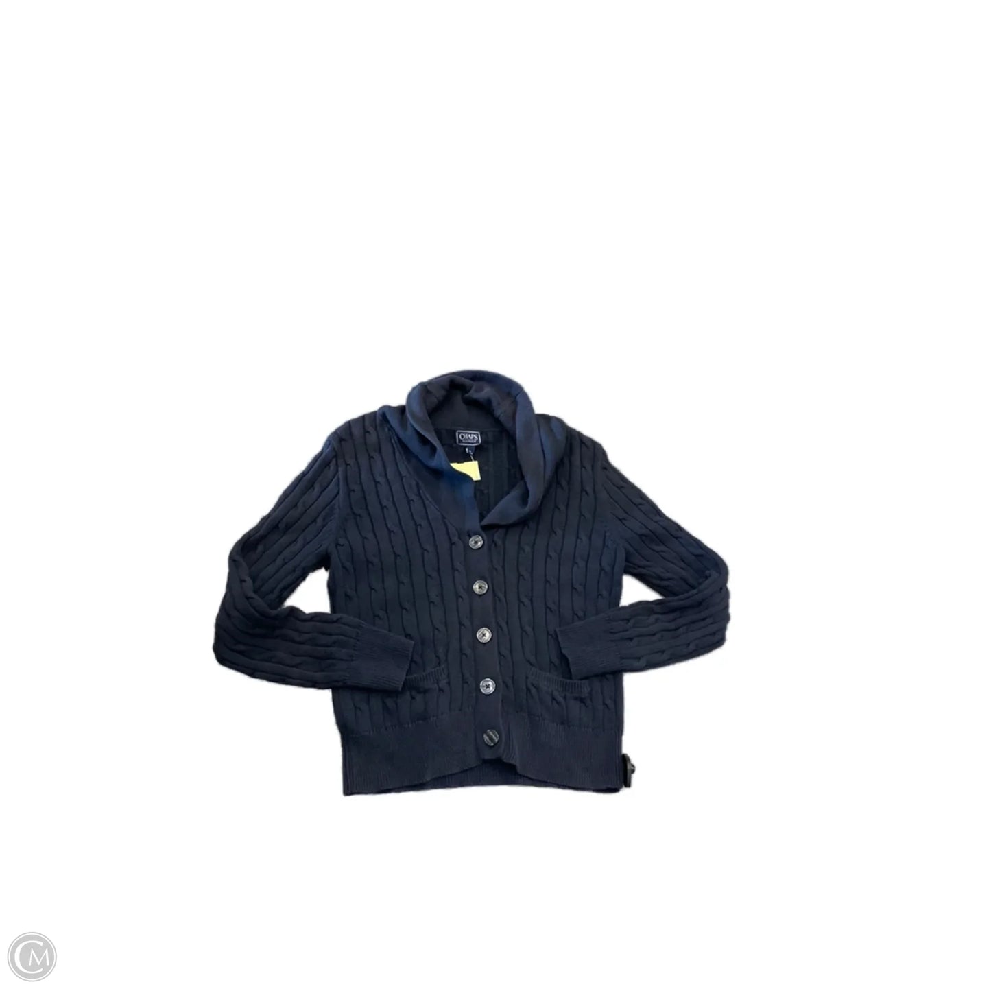 Cardigan By Chaps In Navy, Size: L
