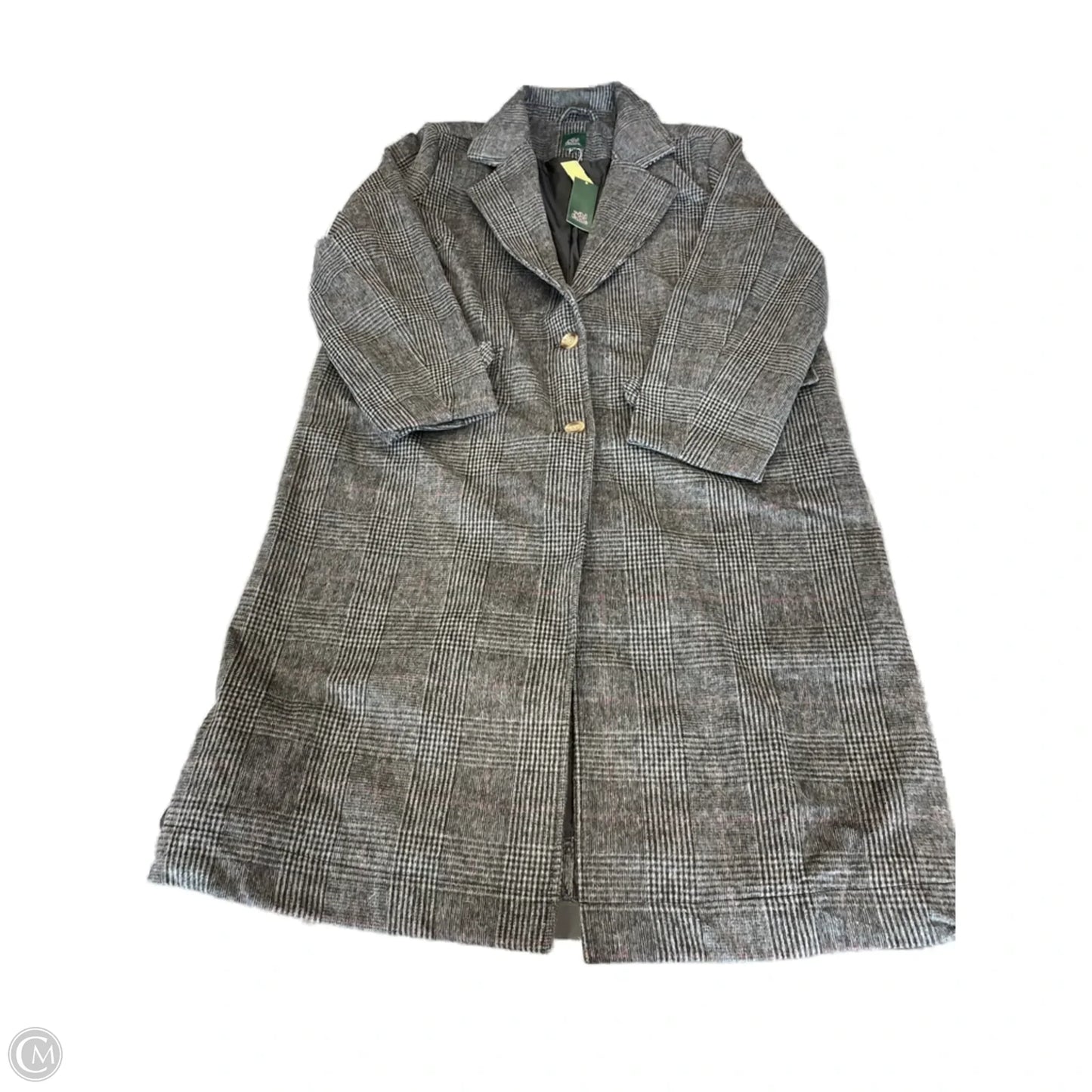 Coat Peacoat By Wild Fable In Grey, Size: Xxl