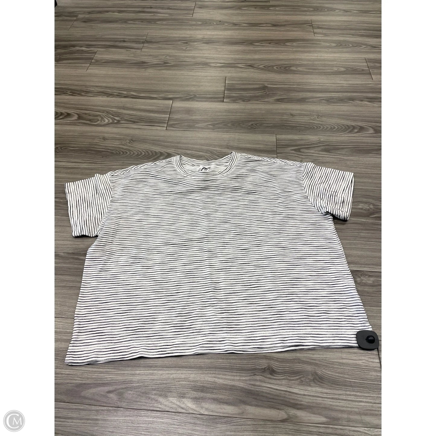 Top Short Sleeve Basic By Old Navy In Striped Pattern, Size: Xxl