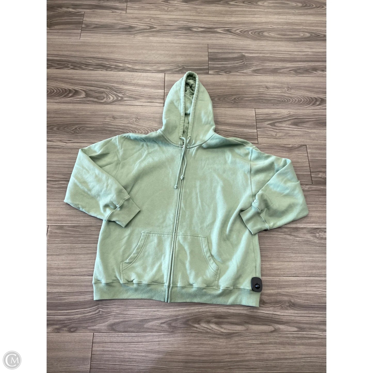 Sweatshirt Hoodie By Hollister In Green, Size: L