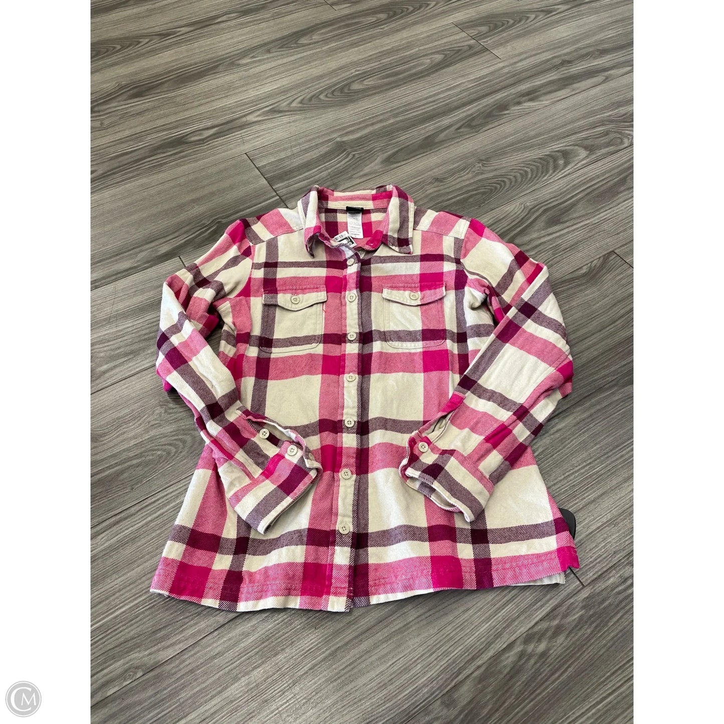 Top Long Sleeve Basic By Patagonia In Plaid Pattern, Size: 6